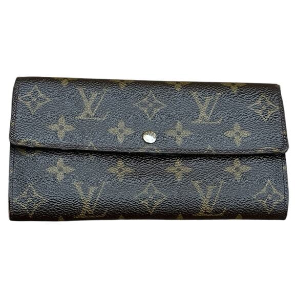 Louis Vuitton Handbags - Louis Vuitton Classic Monogram Iconic Portefeuille Sarah Long Wallet Brown